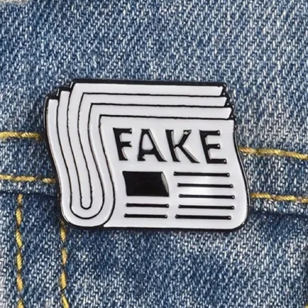 2/$20 - ENAMEL PIN - Fake News